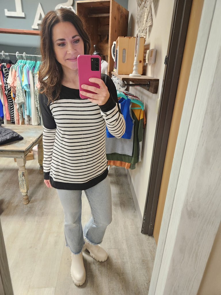 Brushed Stripes Top (2 colors)