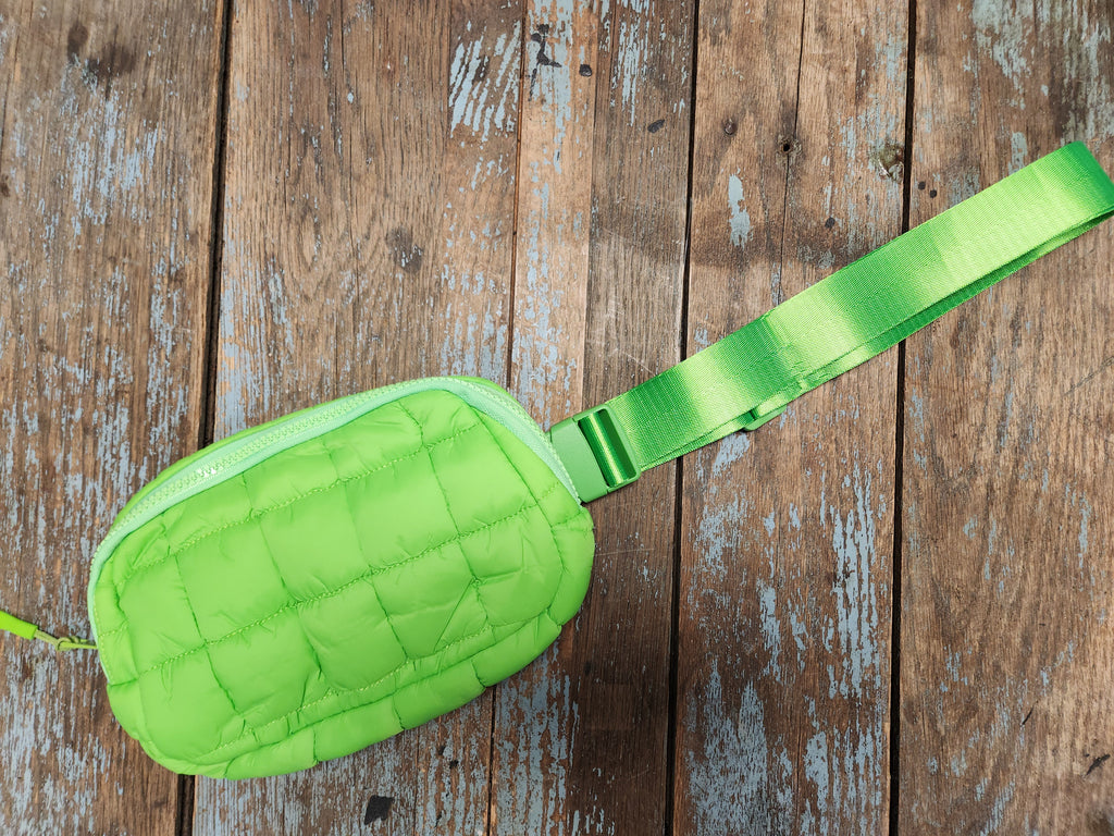 Green Puff Bum Bag