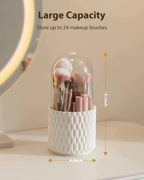 Rotatable Makeup Brush Holder