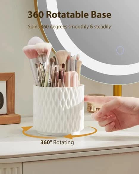 Rotatable Makeup Brush Holder