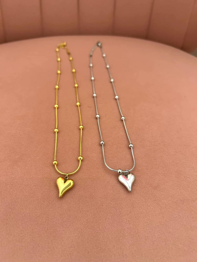 Heart in the Clouds Necklace (Silver or Gold)