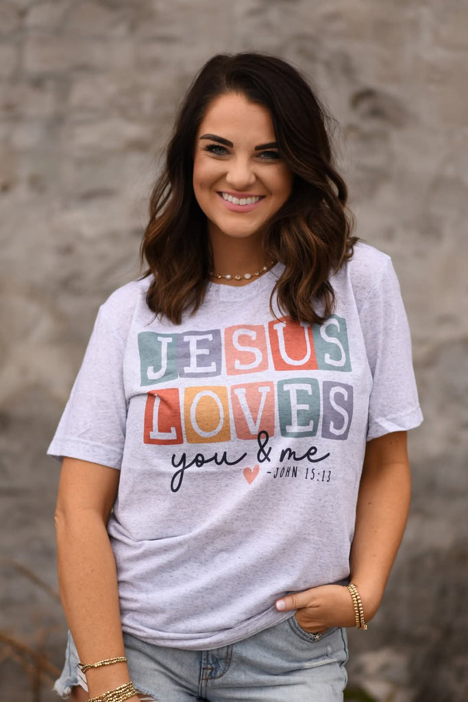 PRE-ORDER Jesus Loves You & me Tee (Adult)