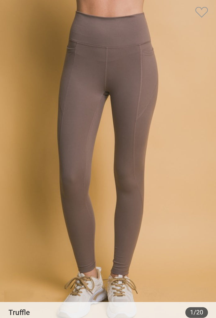 Full length leggings with side pocket (4 colors)