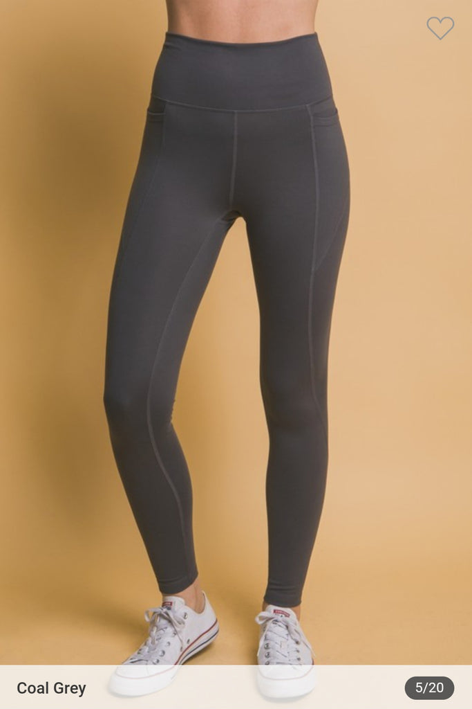 Full length leggings with side pocket (4 colors)