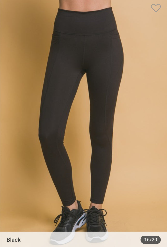 Full length leggings with side pocket (4 colors)