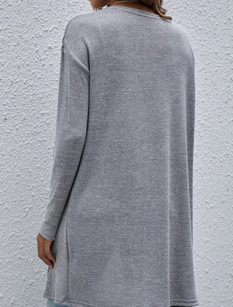 Gray lightweight Cardigan