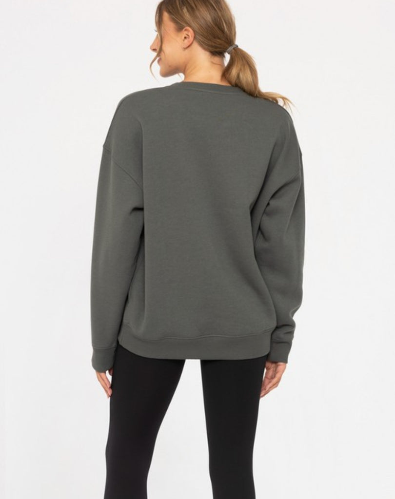 Mono B Oversized Fleece Sweatshirt