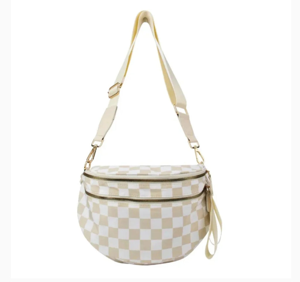 Checkered Nylon Bum Bag (2 colors)