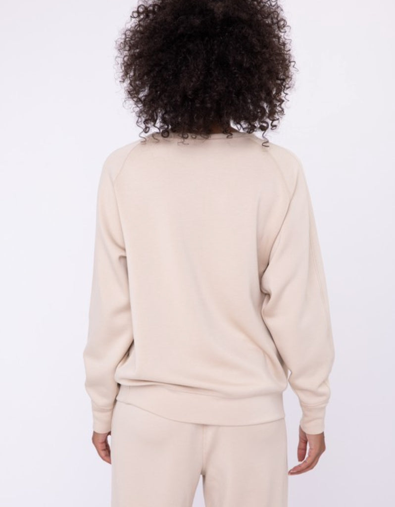 Elevated Crew Neck Pullover (Natural)