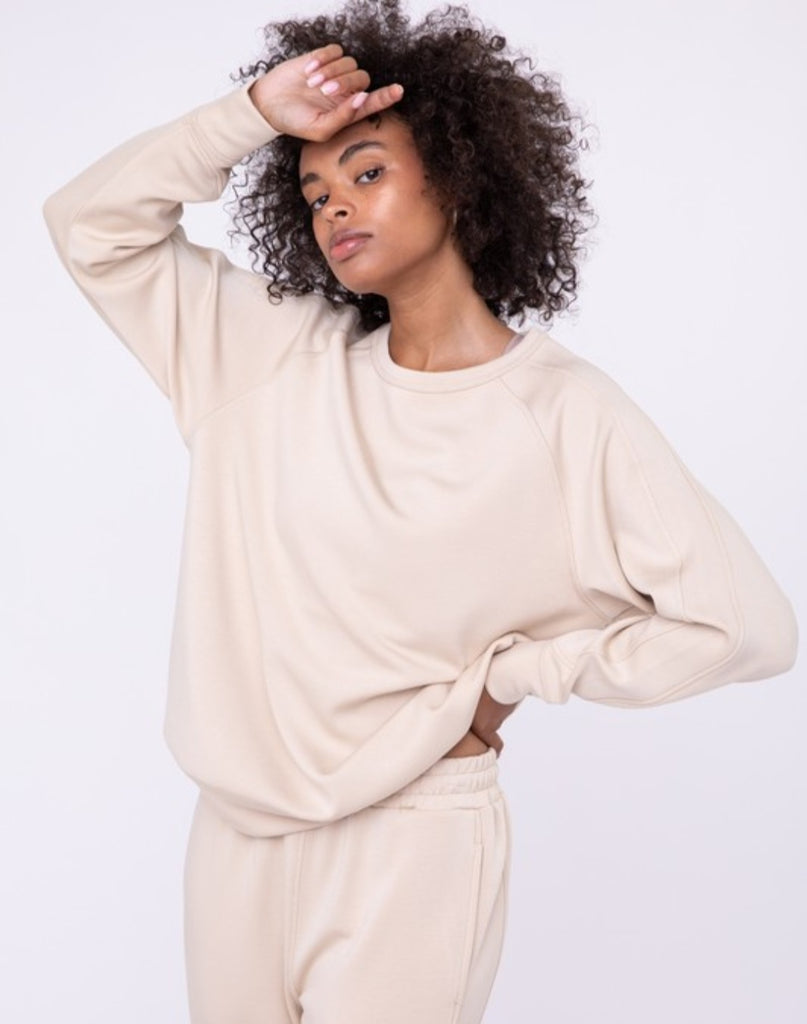 Elevated Crew Neck Pullover (Natural)